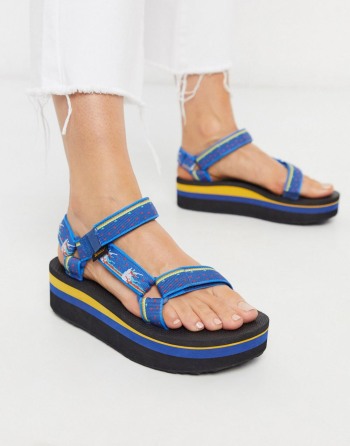 Teva Flatform Universal Chunky Plave - Ženske Sandale | 05317ONUF